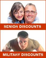 senior and veteran discounts